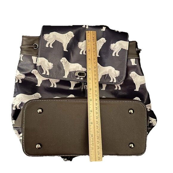 Great Pyrenees Dark Blue Large Backpack Dog Print Multi-functional Waterproof - Picture 10 of 13